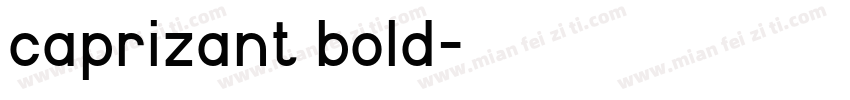 caprizant bold字体转换